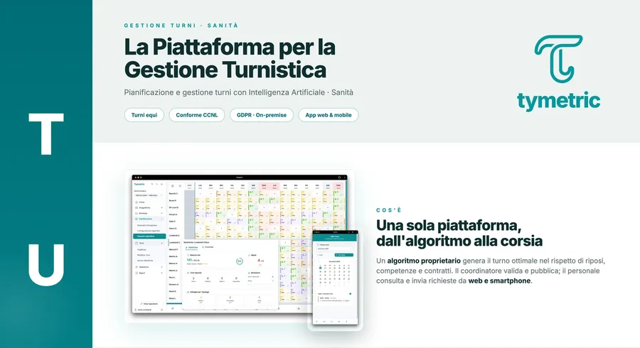 Il poster di Tymetric esposto all'AIIC 2026 di Torino